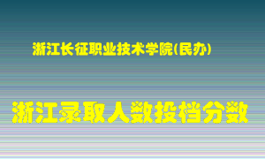 浙江长征职业技术学院2021年在浙江招生计划录取人数投档分数线