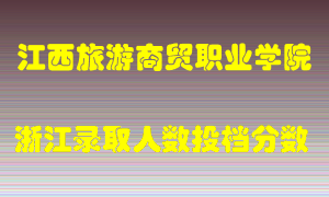 江西旅游商贸职业学院2021年在浙江招生计划录取人数投档分数线