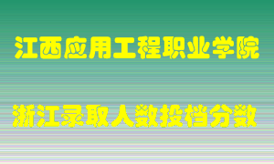 江西应用工程职业学院2021年在浙江招生计划录取人数投档分数线