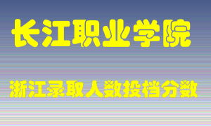 长江职业学院2021年在浙江招生计划录取人数投档分数线