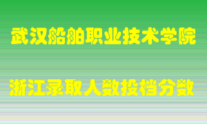 武汉船舶职业技术学院2021年在浙江招生计划录取人数投档分数线