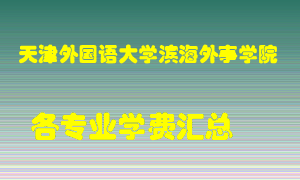 天津外国语大学滨海外事学院学费多少？各专业学费多少