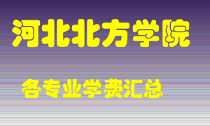 河北北方学院学费多少？各专业学费多少