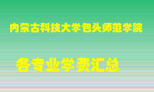 内蒙古科技大学包头师范学院学费多少？各专业学费多少