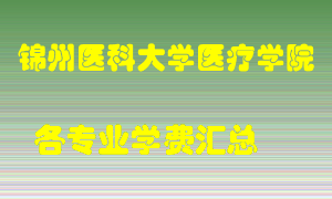 锦州医科大学医疗学院学费多少？各专业学费多少