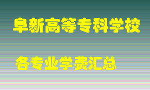 阜新高等专科学校学费多少？各专业学费多少