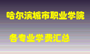 哈尔滨城市职业学院学费多少？各专业学费多少