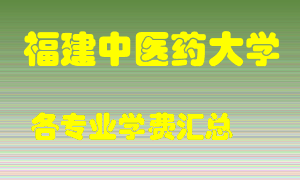 福建中医药大学学费多少？各专业学费多少