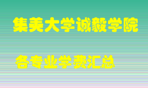 集美大学诚毅学院学费多少？各专业学费多少