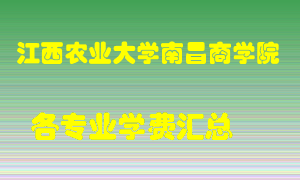 江西农业大学南昌商学院学费多少？各专业学费多少