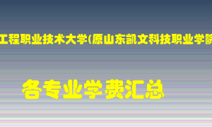 山东工程职业技术大学(原山东凯文科技职业学院)学费多少？各专业学费多少