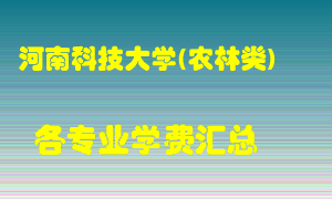 河南科技大学(农林类)学费多少？各专业学费多少