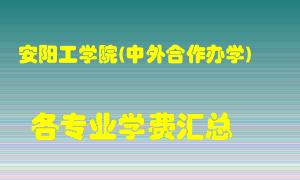 安阳工学院(中外合作办学)学费多少？各专业学费多少