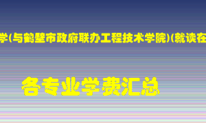 河南理工大学(与鹤壁市政府联办工程技术学院)(就读在鹤壁)学费多少？各专业学费多少