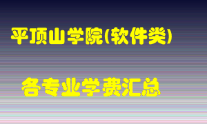 平顶山学院(软件类)学费多少？各专业学费多少