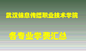 武汉信息传播职业技术学院学费多少？各专业学费多少