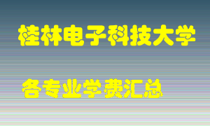 桂林电子科技大学学费多少？各专业学费多少