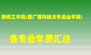 柳州工学院(原广西科技大学鹿山学院)学费多少？各专业学费多少