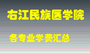 右江民族医学院学费多少？各专业学费多少