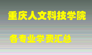 重庆人文科技学院学费多少？各专业学费多少