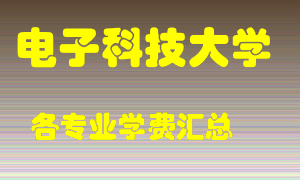 电子科技大学学费多少？各专业学费多少