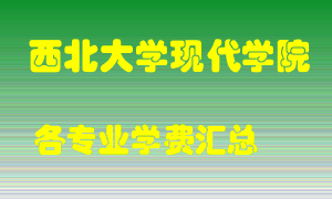 西北大学现代学院学费多少？各专业学费多少