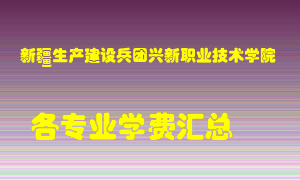 新疆生产建设兵团兴新职业技术学院学费多少？各专业学费多少