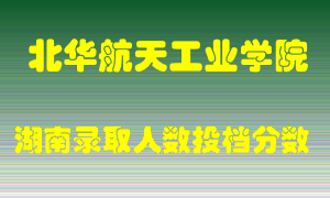 北华航天工业学院在湖南历年招生计划录取人数投档分数