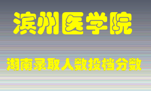 滨州医学院在湖南历年招生计划录取人数投档分数