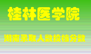 桂林医学院在湖南历年招生计划录取人数投档分数