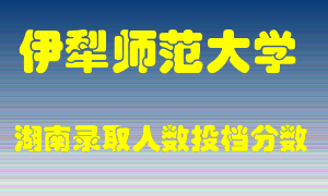 伊犁师范大学在湖南历年招生计划录取人数投档分数