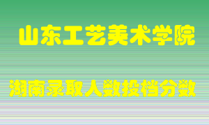 山东工艺美术学院在湖南历年招生计划录取人数投档分数