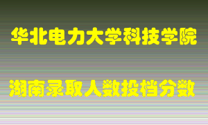 华北电力大学科技学院在湖南历年招生计划录取人数投档分数