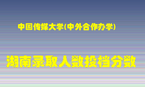 中国传媒大学在湖南历年招生计划录取人数投档分数