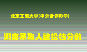 北京工商大学在湖南历年招生计划录取人数投档分数