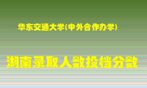 华东交通大学在湖南历年招生计划录取人数投档分数