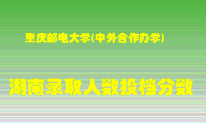 重庆邮电大学在湖南历年招生计划录取人数投档分数