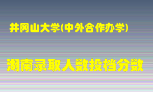 井冈山大学在湖南历年招生计划录取人数投档分数