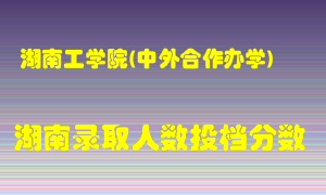 湖南工学院在湖南历年招生计划录取人数投档分数