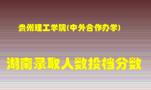 贵州理工学院在湖南历年招生计划录取人数投档分数