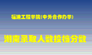 福建工程学院在湖南历年招生计划录取人数投档分数