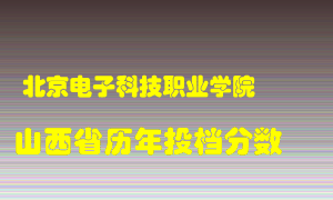 
北京电子科技职业学院
在山西历年录取分数