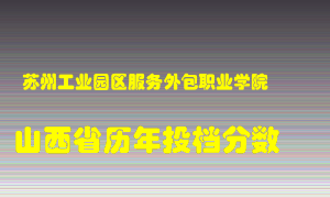 
苏州工业园区服务外包职业学院
在山西历年录取分数