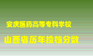 
安庆医药高等专科学校
在山西历年录取分数