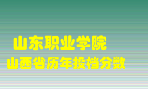 
山东职业学院
在山西历年录取分数