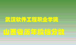 
武汉软件工程职业学院
在山西历年录取分数