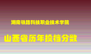 
湖南铁路科技职业技术学院
在山西历年录取分数