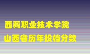 
西藏职业技术学院
在山西历年录取分数