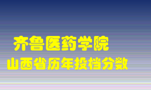 
齐鲁医药学院
在山西历年录取分数