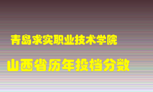 
青岛求实职业技术学院
在山西历年录取分数